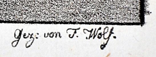 1824 F. Wolf: Bánnáti metszetek: A Golubatzer barlang. Imperial fólió. Rézmetszet. 57x39,5cm / Banna...