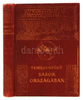 Temesy Győző: Sasok országában. Magyar Földrajzi Társaság Könyvtára.  Budapest, é.n.,Lampel és Wodianer. Aranyozott kiadói egészvászon kötésben. Fedőlap kissé kopott.
