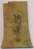 1973. "23. Villamos Energiaipari Találkozó - Gagarin Hőerőmű Gyöngyös 1973" zománcozott fé...