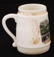 Karlsbad feliratú matricás bögre, m: 8 cm, d: 5,5 cm