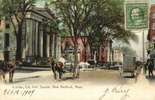 New Bedford, Massachusetts, City Hall Square (small tear)