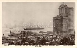 New York, Whitehall Building, Battery Park and entrance to North River (EK)