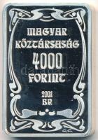 2001. 4000Ft Ag "100 éves a gödöllői művésztelep" T:PP