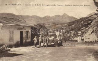 Ventimiglia, barrack of R.R.C.C. police at the border (small tear)