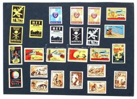 Nagy gyufacímke-gyűjtemény: kb. 2000 db gyufacímke, albumban, berakólapokba rendezve, magyar és külf...