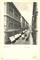 Genova, Via Roma / street, tram
