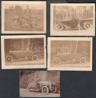 Automobilok, motorkerékpárok fotói 5 db / vintage vehicles