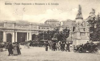 Genova, Piazza Acquaverde, Monumento a C. Colombo / square, monument