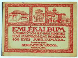 Keresztesy Sándor: Emlékalbum a Miskolczon 1823-ban megnyílt első magyarországi kőszínház 100 éves jubileumára. Miskolcz 1923, Klein Ludvig és Szelényi. Kiadói papír kötésben. Korának megfelelő állapotban.