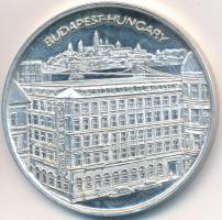 1990. "Technoimpex Budapest 1950-1990" Ag érem. Szign.:FM (35,82g/0.835/42mm) T:2