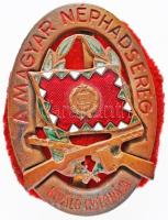 1959. "A Magyar Néphadsereg Kiváló Katonája" zománcozott Br jelvény alátétposztóval T:2