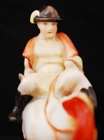 Herendi Kakas Marci, kézzel festett, jelzett, hibátlan, m:14 cm, h:17 cm