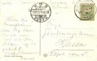 Biharpüspöki, Katolikus templom, Pontelli Emil üzlete; saját kiadása / church, shop