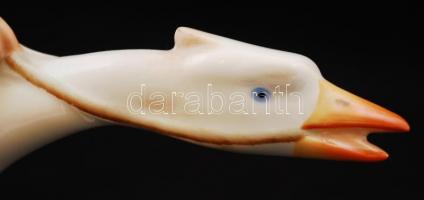 Herendi Ludas Matyi, kézzel festett, jelzett, hibátlan, m:20 cm, h:25 cm