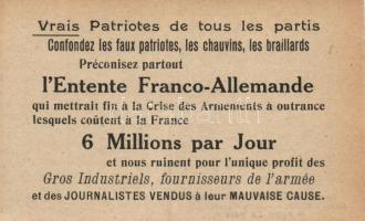 L'Entente Franco Allemande 'Pour la Paix' / Franco-German Agreement, French peace propaganda (fa)