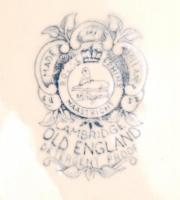 Maastricht jelzésű holland kék-fehér tányér, hibátlan, jelzett, d: 20 cm