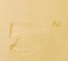 Antik dísztányér, kézzel festett, jelzett, hibátlan, d: 22 cm