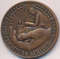 Rajki László (1939-) 1992. " NÉKOSZ (Népi Kollégisták Országos Szövetsége) 'Fényes szellők' Baráti Kör 1939-1972-1992 / Győrffy István Kollégium" Br emlékérem (43mm) T:2