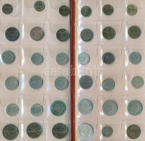 Bulgária 131db-os vegyes fémpénz gyűjtemény 2 albumban és berakólapokon, közte néhány szerb érme T:v...