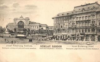 Budapest VII. József főherceg szálloda, Keleti pályaudvar