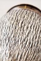 Ezüst (Ag.) váza, fakéreg mintázattal, jelzett, m: 13,5 cm, nettó 180 g