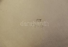 Ezüst (Ag.) váza, fakéreg mintázattal, jelzett, m: 13,5 cm, nettó 180 g