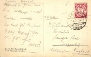 Gdansk, Danzig; Frauengasse mit St. Martin / street