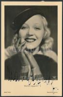 Marta Eggerth(1912-2013) évtizedeken át az Egyesült Államokban élő koloratúrszoprán énekesnő, színésznő aláírása fotólapon
