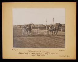 1931 április 24. Faragó (Újpest): Háromévesek versenye Budapesten, 17x23 cm, karton 25x33 cm
