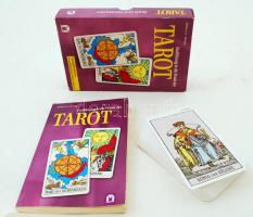 78 lapos nagyméretű tarot kártya, hozzá tartozó német kézikönyvvel, saját dobozában, jó állapotban