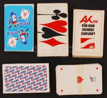 5 csomag kártya, francia kártyák + 1 db csehszlovák tarokk