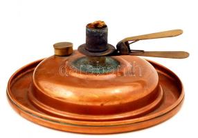 Régi német réz égő, d: 18,5 cm