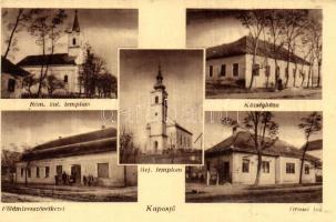 Kaposfő, Római katolikus templom, Földmíves szövetkezet, Orvosi lak, községháza