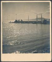 Iklódy Szabó István: Balaton, pecséttel jelzett fotó, 12x15 cm