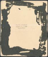 Iklódy Szabó István: Balaton, pecséttel jelzett fotó, 12x15 cm