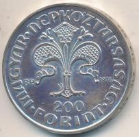 1978. 200Ft Ag "Első magyar aranyforint" T:BU Adamo EM56