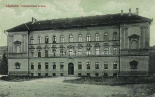 Késmárk, Kereskedelmi iskola, Feitzinger Ede kiadása Nr. 542. / school