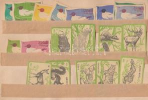 Kb 100 db gyufacímkék, 4 témakörben