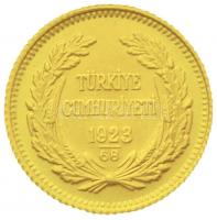Törökország 1991. (1923/68) 25K Au "Atatürk" (1,8g/0.917) T:1-
Turkey 1991. (1923/68) 25 K...