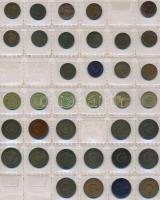 Törökország 191db-os fémpénzgyűjtemény albumban T:vegyes
Turkey 191pcs of coins in collectors album ...