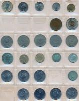 Törökország 191db-os fémpénzgyűjtemény albumban T:vegyes
Turkey 191pcs of coins in collectors album ...