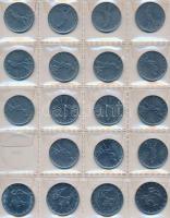 Törökország 191db-os fémpénzgyűjtemény albumban T:vegyes
Turkey 191pcs of coins in collectors album ...