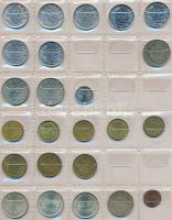 Törökország 191db-os fémpénzgyűjtemény albumban T:vegyes
Turkey 191pcs of coins in collectors album ...