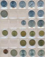 Törökország 191db-os fémpénzgyűjtemény albumban T:vegyes
Turkey 191pcs of coins in collectors album ...