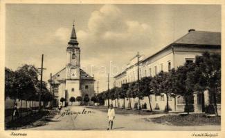 Szarvas, Evangélikus templom és Tanítóképző, Müller Károlyné kiadása (EK)