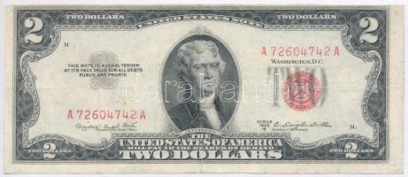Amerikai Egyesült Államok 1953B 2$ eltolódott nyomat T:restaurált
USA 1953B 2 Dollars shifted print ...