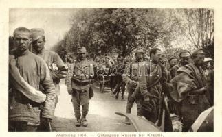 Krasnik, Gefangene Russen; Kilophot Wien Nr. 154. / Military WWI, Russian POWs