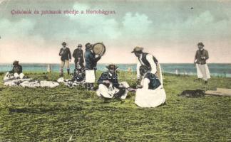 Hortobágy, Csikósok és juhászok ebédje (b)