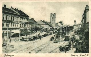 Debrecen, Ferenc József út, Neumann M. üzlete, Központi Szálloda