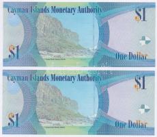 Kajmán-szigetek 2010. 1$ (2x) sorszámkövetők T:I
Cayman Islands 2010. 1 Dollar (2x) sequential seria...